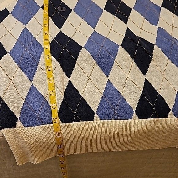 NWOT Men's Saddlebred blue and cream vest size Medium - Picture 10 of 10